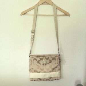 Coach Cream Crossbody Bag with Adjustable Strap